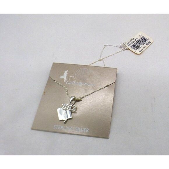 Giani Bernini, 18" 2012 Graduation Cap Pendant Necklace in Sterling Silver - Picture 6 of 8